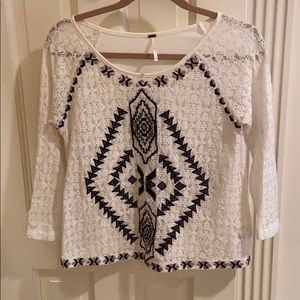 Free People lace top